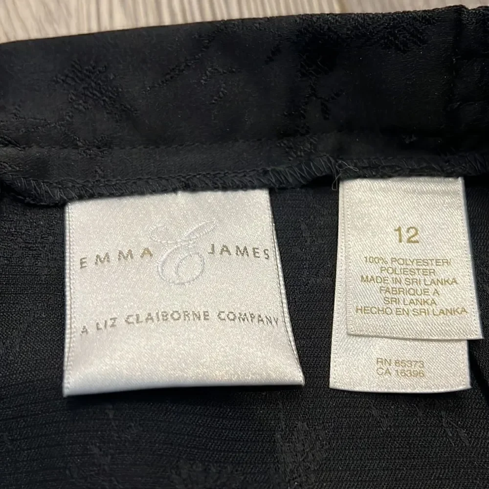 Emma & James Black Skirt with Floral Print